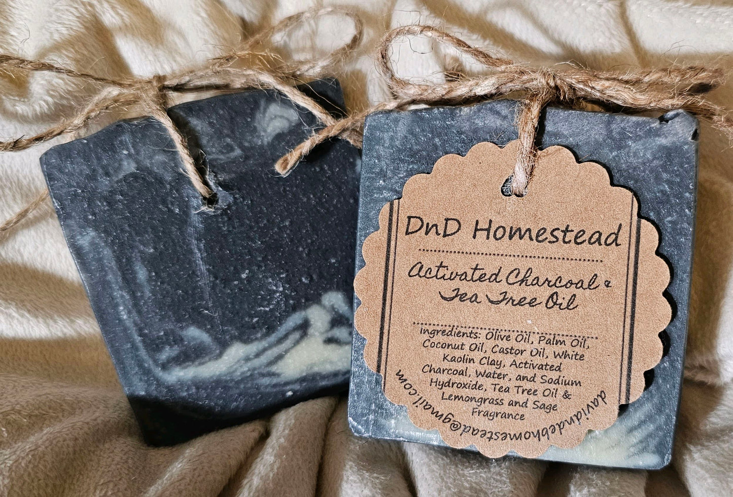 Activated Charcoal with Tea Tree Oil & Lemongrass & Sage Goat Milk Soap Soap
