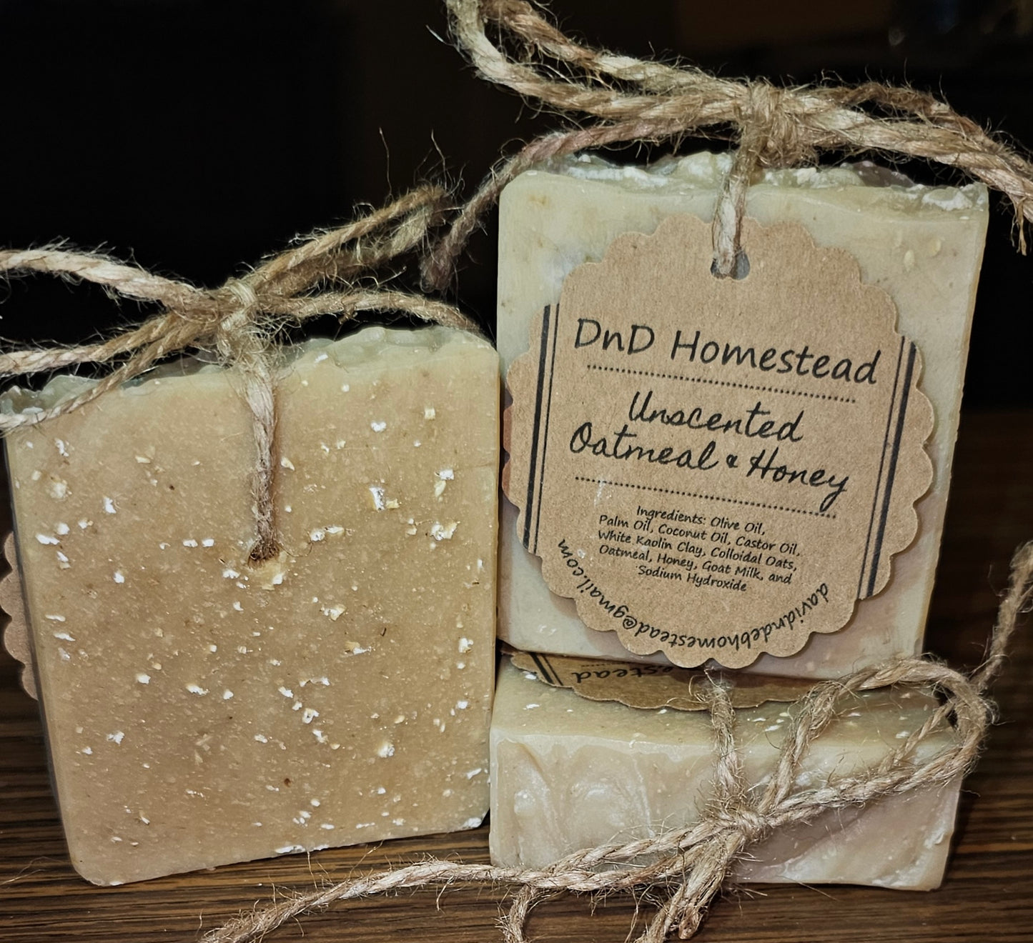 Unscented Oatmeal and Honey Goat Milk Soap