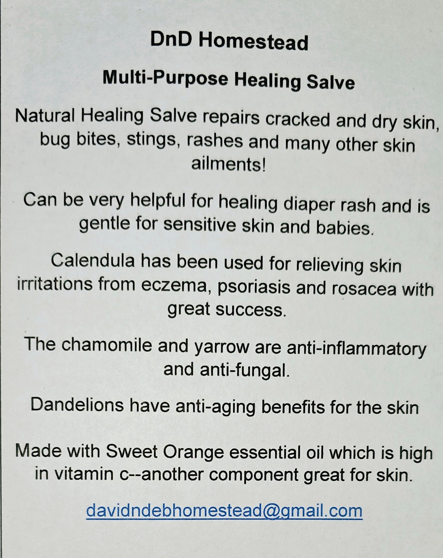 Multi-Purpose Salve