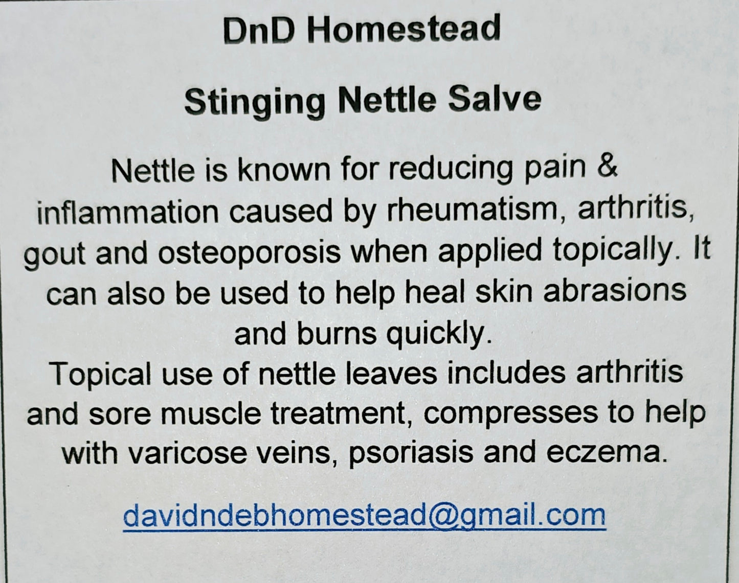 Nettle Salve