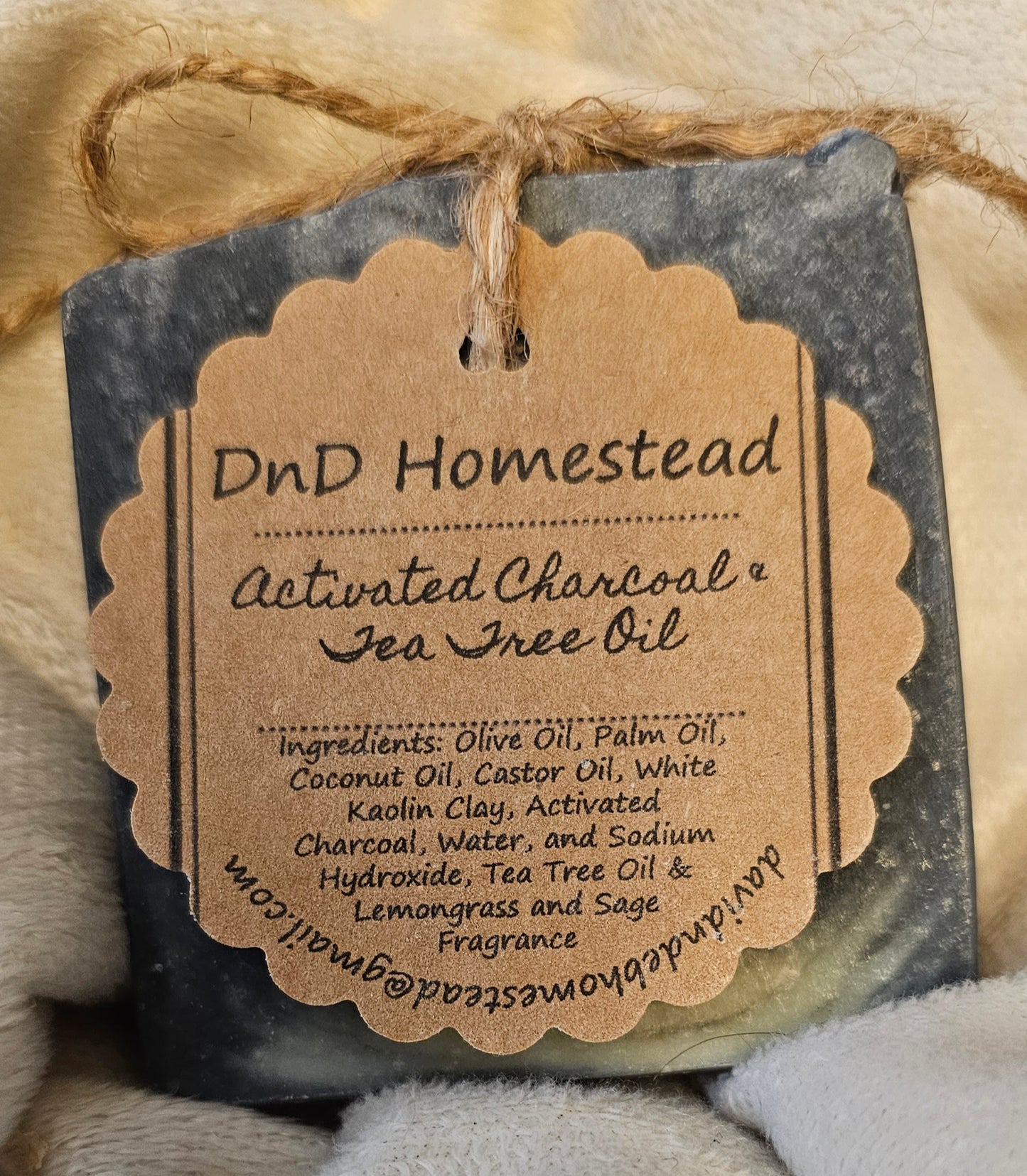 Activated Charcoal with Tea Tree Oil & Lemongrass & Sage Soap