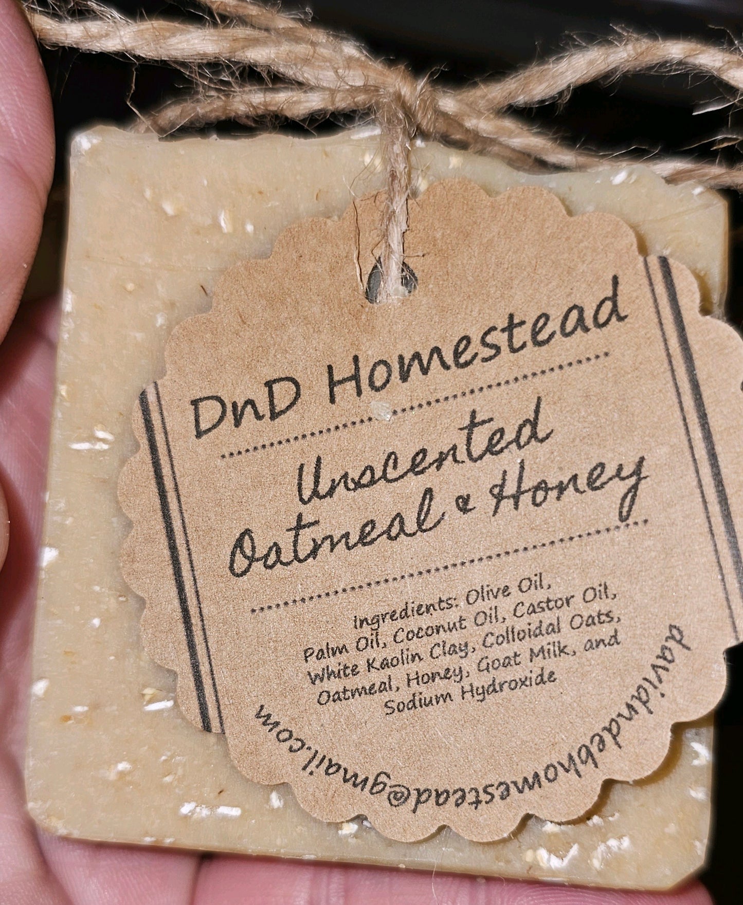 Unscented Oatmeal and Honey Goat Milk Soap