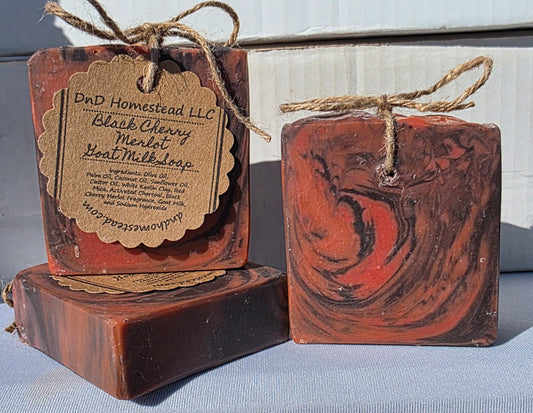 Black Cherry Merlot Goat Milk Soap