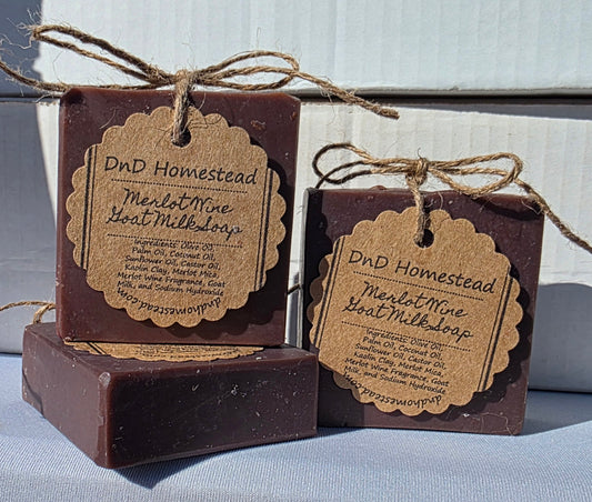 Merlot Wine Goat Milk Soap