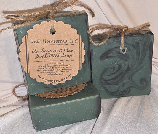 Amberwood Moss Goat Milk Soap